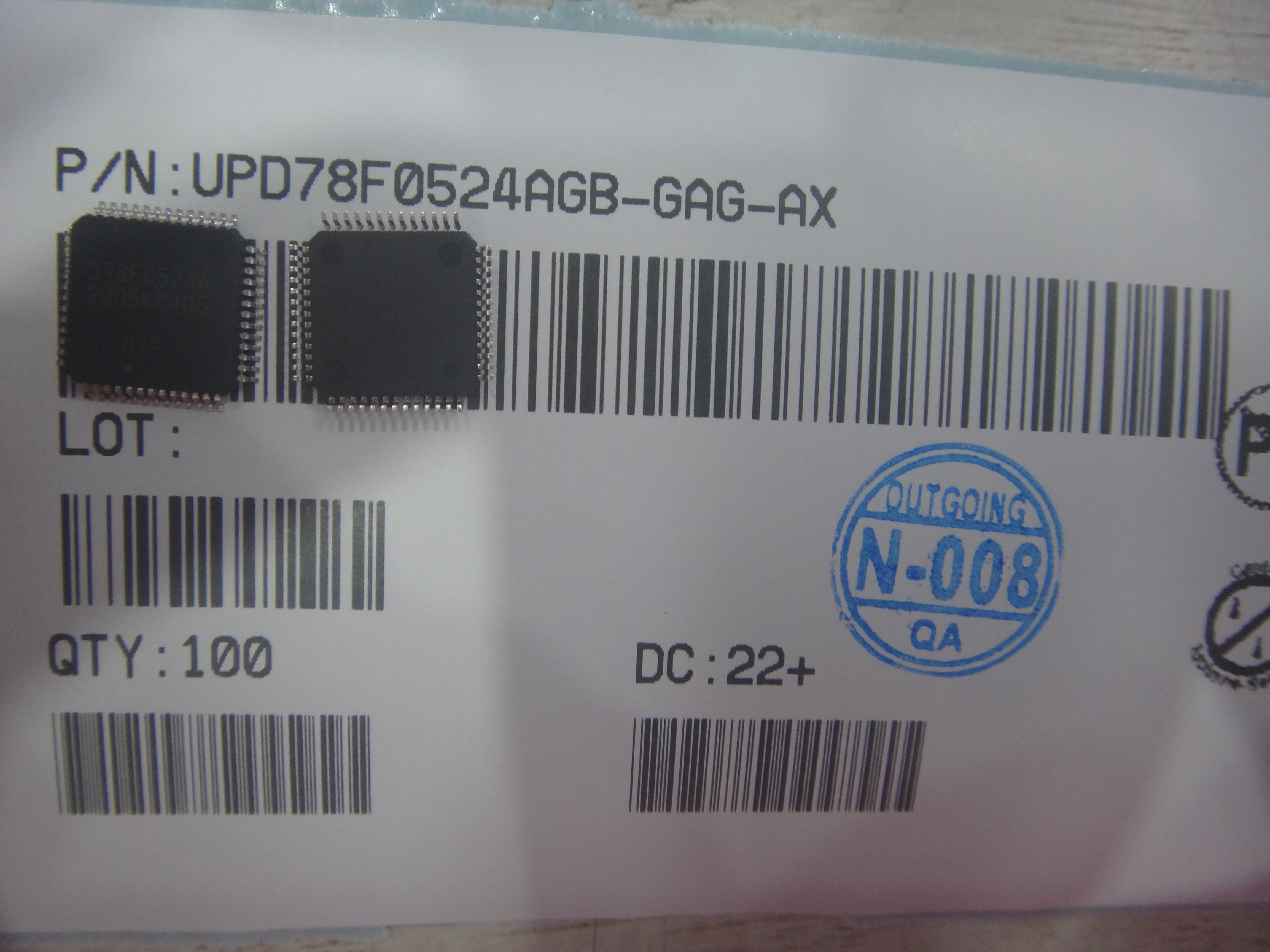 UPD78F0524AGB-GAG-AX